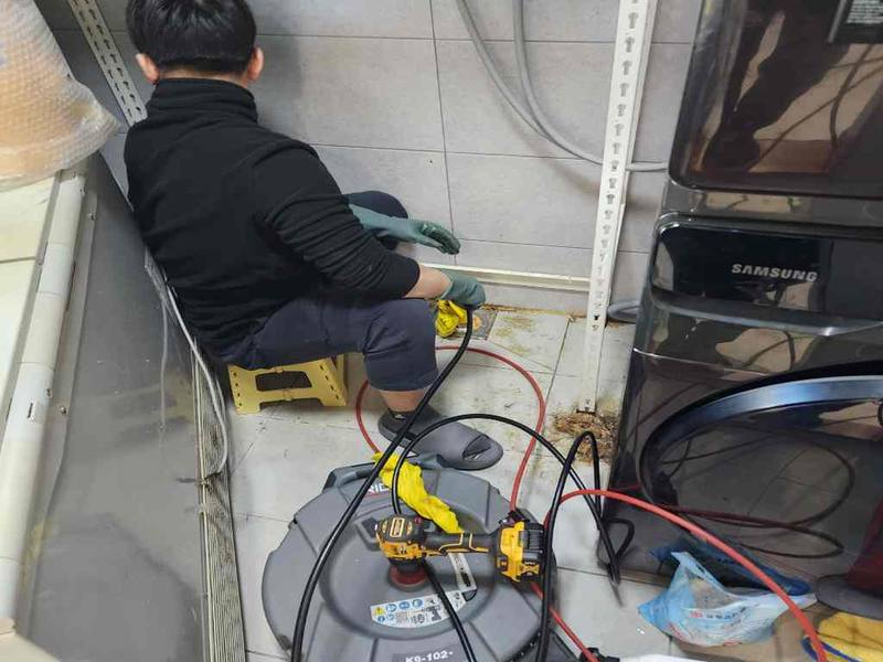 안산 싱크대막힘 작업사례 9